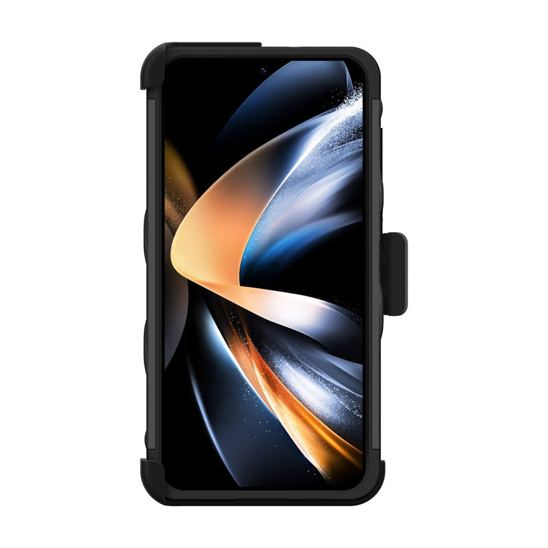 ZIZO BOLT serija – šarvuotas dėklas, skirtas Samsung Galaxy S23+ su 9H stiklu ekranui + laikiklis su stovu (juodas)