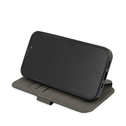 Guess Booktype 4G Big Metal Logo – dėklas, skirtas iPhone 13 Pro (pilkas)