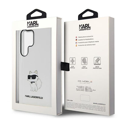Karl Lagerfeld IML NFT Choupette - dėklas Samsung Galaxy S23 Ultra (skaidrus)