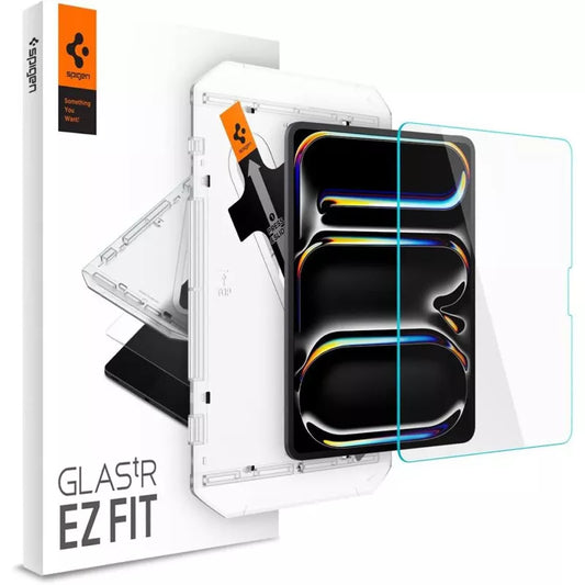 Spigen GLAS.TR EZ FIT – Grūdintas stiklas, skirtas iPad Pro 13 colių (M4, 2024) (skaidrus)