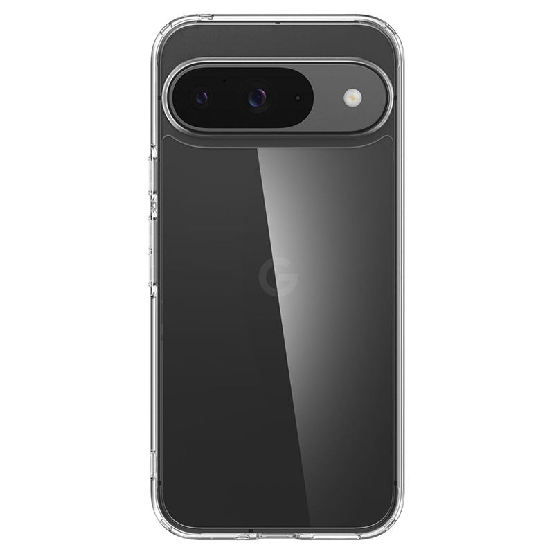 Spigen Ultra Hybrid – dėklas, skirtas Google Pixel 9 / 9 Pro (visiškai skaidrus)