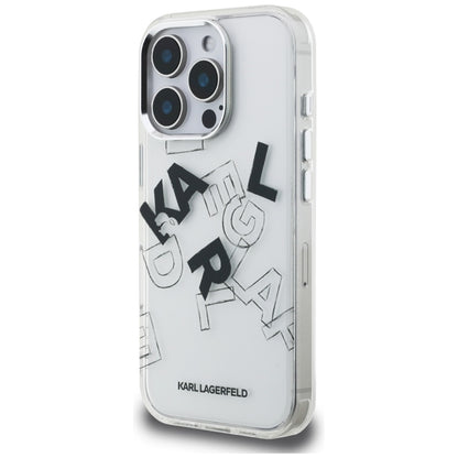 Karl Lagerfeld IML Piešinio Stiliaus Grafika - Dėklas iPhone 16 Pro (skaidrus)