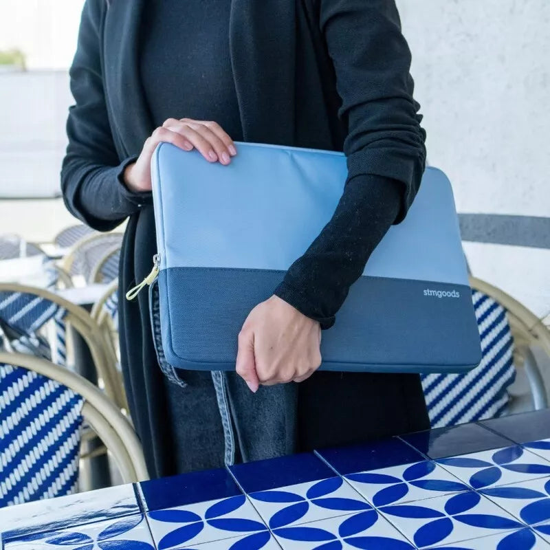 STM Origin nešiojamojo kompiuterio dėklas – dėklas, skirtas „MacBook Pro 14“ / nešiojamam kompiuteriui 14 colių / 13 colių (ledyno mėlynos spalvos)