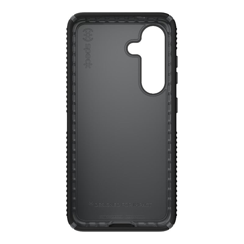 Speck Presidio2 Grip – Samsung Galaxy S25 / S24 dėklas (juodas/skalūno pilkumo/baltas)