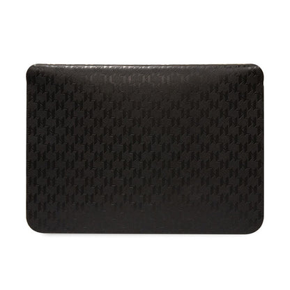 Karl Lagerfeld Saffiano Monogram Plaque Sleeve - 14" nešiojamojo kompiuterio dėklas (juodas)