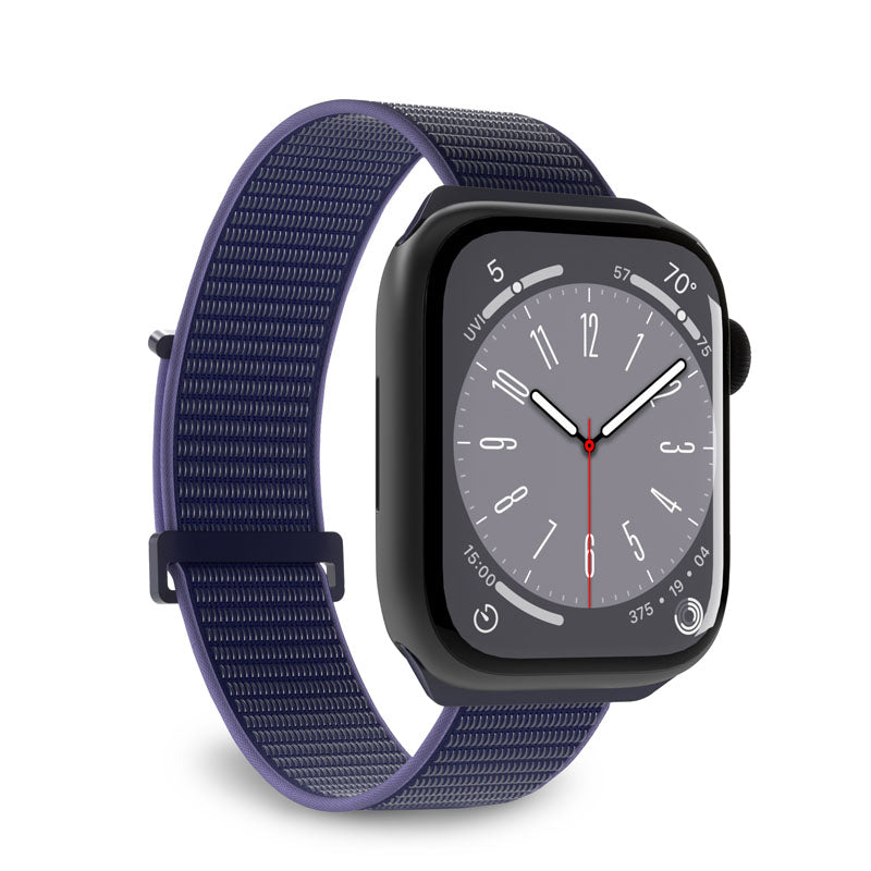 PURO Nylon Sport - „Apple Watch“ apyrankė 44/45/46/49 mm (tamsiai mėlyna)