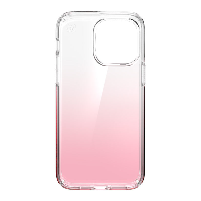 "Speck Clear Presidio Perfect-Clear + Ombre" dėklas "iPhone 14 Pro Max" su MICROBAN (skaidrus / "Vintage Rose Fade")