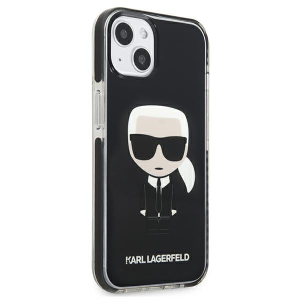 Karl Lagerfeld Fullbody Ikonik – „iPhone 13 mini“ dėklas (juodas)