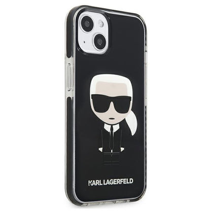 Karl Lagerfeld Fullbody Ikonik – „iPhone 13 mini“ dėklas (juodas)