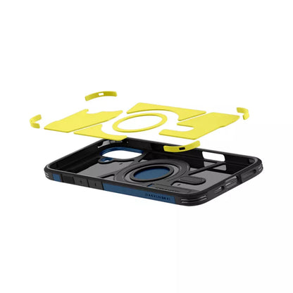 Spigen Tough Armor Mag MagSafe – dėklas, skirtas iPhone 16 (tamsiai mėlynas)