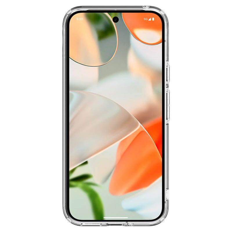 Spigen Ultra Hybrid – dėklas, skirtas Google Pixel 9 / 9 Pro (visiškai skaidrus)