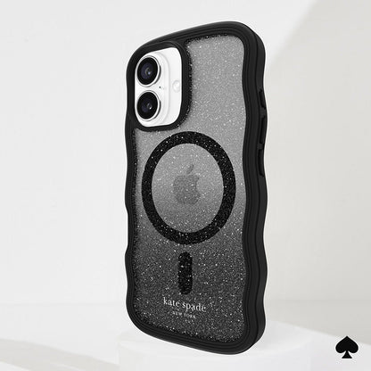 Kate Spade New York Wavy MagSafe – dėklas iPhone 16 (Nightfall)