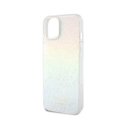 Guess IML Faceted Mirror Disco Iridescent – dėklas iPhone 15 (vaivorykštinis)