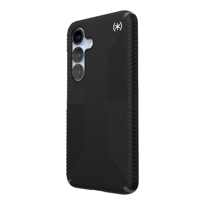 Speck Presidio2 Grip – Samsung Galaxy S25 / S24 dėklas (juodas/skalūno pilkumo/baltas)
