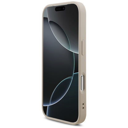 Guess 4G Dėklas su dideliu logotipu iPhone 17 Pro (rožinis)