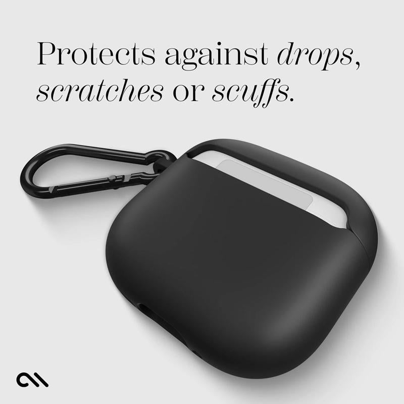 Case-Mate Tough dėklas - AirPods 4 dėklas (juodas)