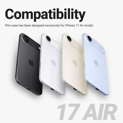 Crong Hybrid Frost MAG dėklas - MagSafe iPhone Air dėklas (juodas)