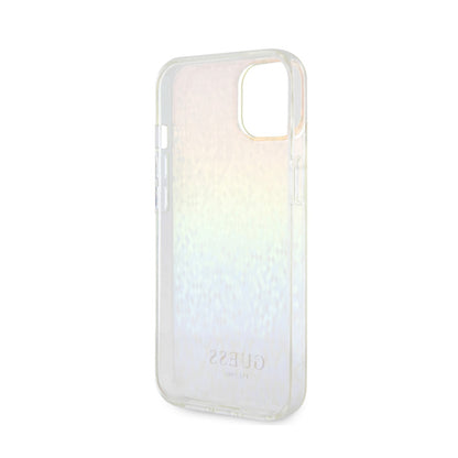 Guess IML Faceted Mirror Disco Iridescent – dėklas iPhone 15 (vaivorykštinis)