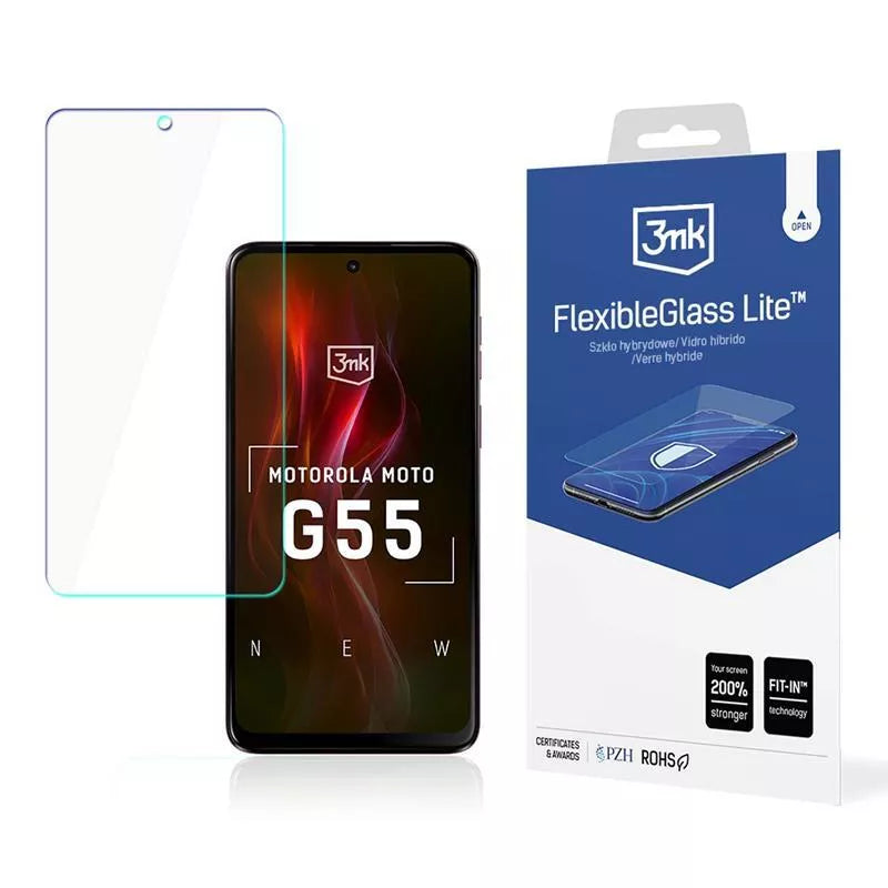 3mk FlexibleGlass Lite – hibridinis stiklas, skirtas „Motorola Moto G55 5G“