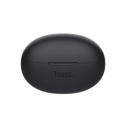 Trust Yavi – belaidės „In-Ear“ „Bluetooth TWS“ ausinės su įkrovimo dėklu ir ENC (juodos)