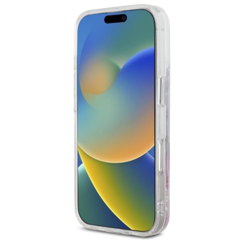 Hello Kitty Liquid Glitter Sweet Kitty Bows MagSafe – dėklas, skirtas iPhone 16 Pro Max (baltas)