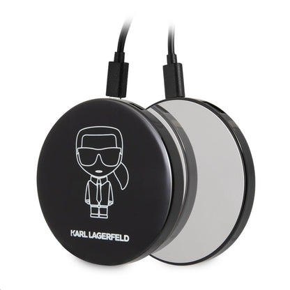 Karl Lagerfeld Bundle Ikonik - dėklų rinkinys, skirtas Apple Airpods 1/2 + Power Bank su veidrodėliu