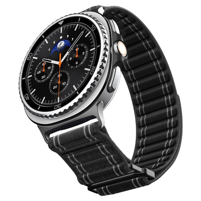 Spigen WBF0 dirželis - juostelė, skirta Samsung Galaxy Watch 8 / 8 Classic 40 / 44 / 46 mm (Juodas) Spigen