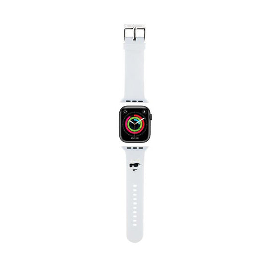Karl Lagerfeld 3D guminė Choupette galva NFT – dirželis, skirtas Apple Watch 38/40/41 mm (baltas)