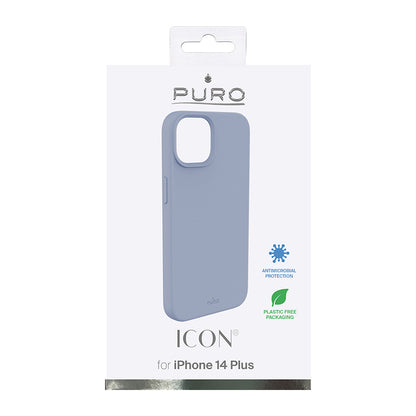 PURO ICON dangtelis – dėklas skirtas iPhone 14 Plus (Sieros mėlyna)