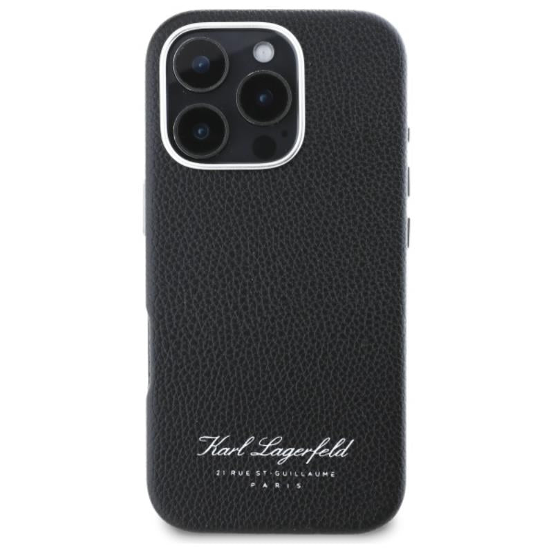 Karl Lagerfeld Hotel RSG – dėklas skirtas iPhone 16 Pro (juodas)