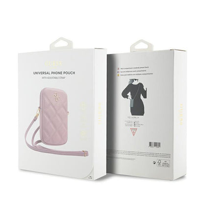 Guess Dygsniuotas 4G Telefono Krepšys (Rožinis)