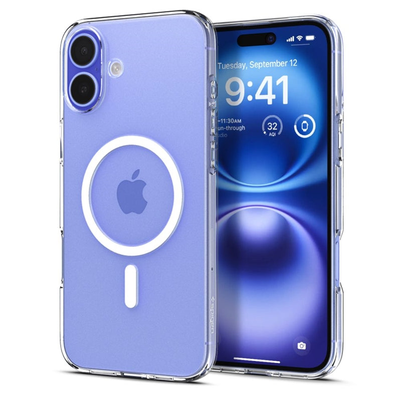 Spigen Liquid Crystal Mag MagSafe – „iPhone 16“ dėklas (skaidrus)