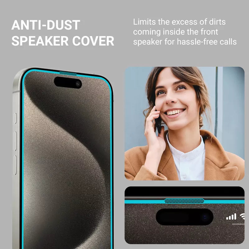 Crong EasyShield 2-Pack - grūdintas stiklas skirtas iPhone 15 Pro (2 vnt.)