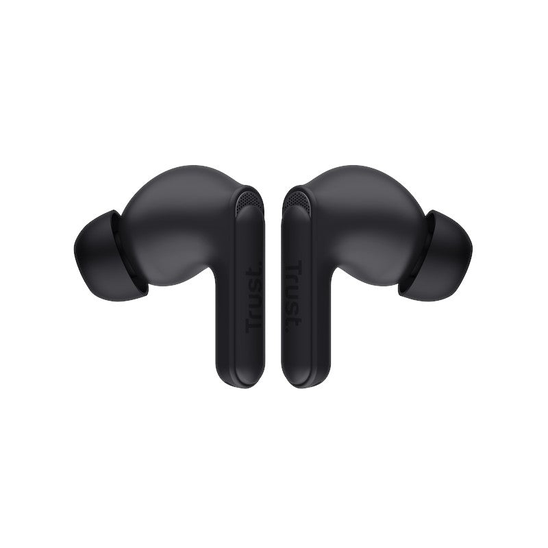 Trust Yavi – belaidės „In-Ear“ „Bluetooth TWS“ ausinės su įkrovimo dėklu ir ENC (juodos)