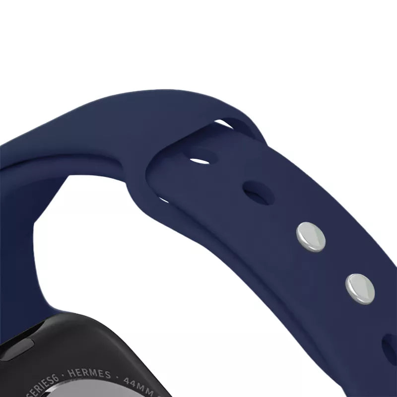 "Crong Liquid" - Dirželis, skirtas "Apple Watch" 44/45/46/49 mm (tamsiai mėlynas)