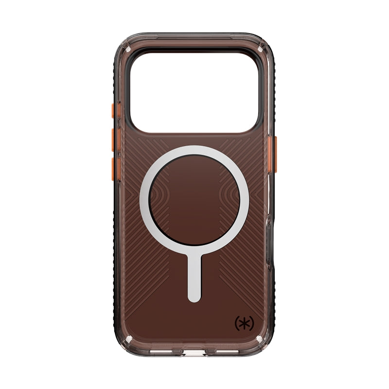 Speck Presidio Lux Grip MagSafe - iPhone 17 Pro dėklas (Luxury Shade Matte / Orange)