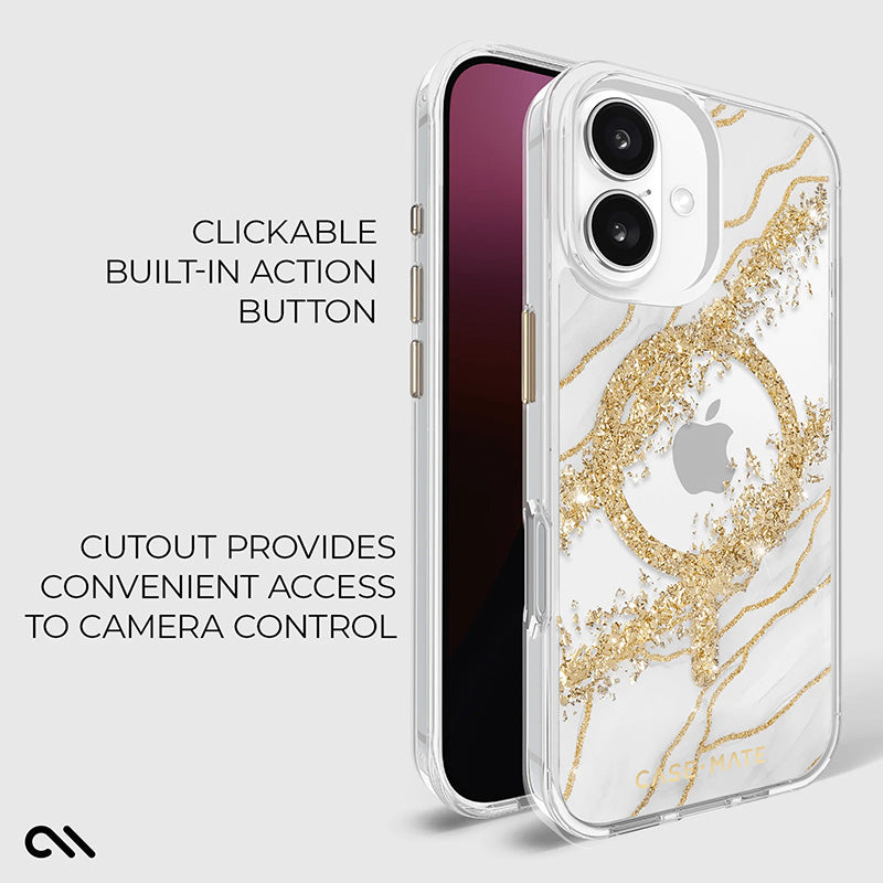 Case-Mate Karat MagSafe – „iPhone 16 Plus“ dėklas (granitas)