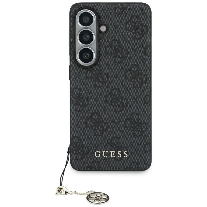 Guess 4G Classic Logo Charm MagSafe - Samsung Galaxy S26 dėklas (Juodas)