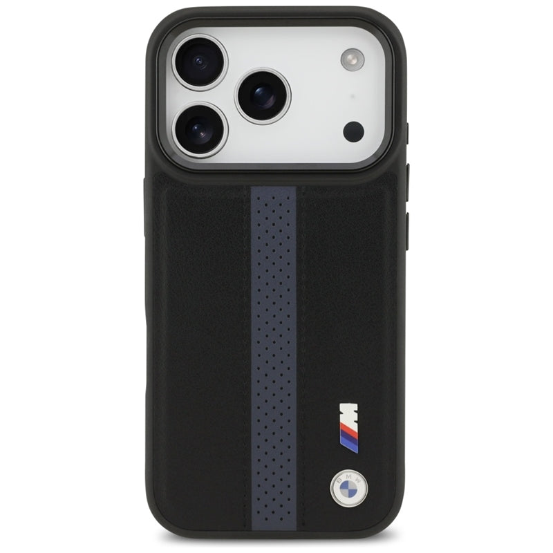 BMW M Perforated Stripe Logo MagSafe dėklas – iPhone 17 Pro (Mėlynas)