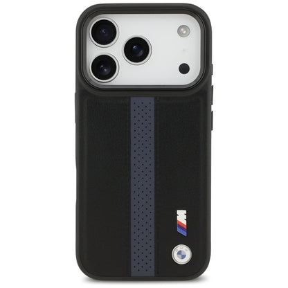 BMW M Perforated Stripe Logo MagSafe dėklas – iPhone 17 Pro (Mėlynas)