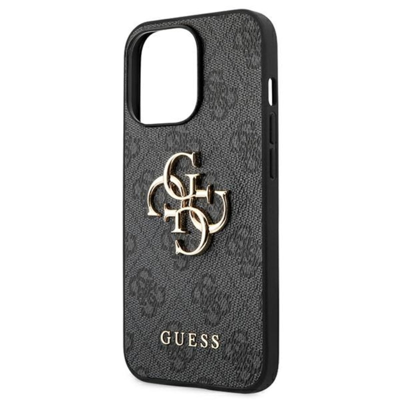 Guess 4G Big Metal Logo - dėklas skirtas iPhone 13 Pro Max (pilkas)