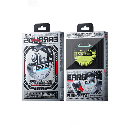 WEKOME VB05 Vanguard Series – Bluetooth V5.3 TWS belaidės ausinės su įkrovimo dėklu (žalia)