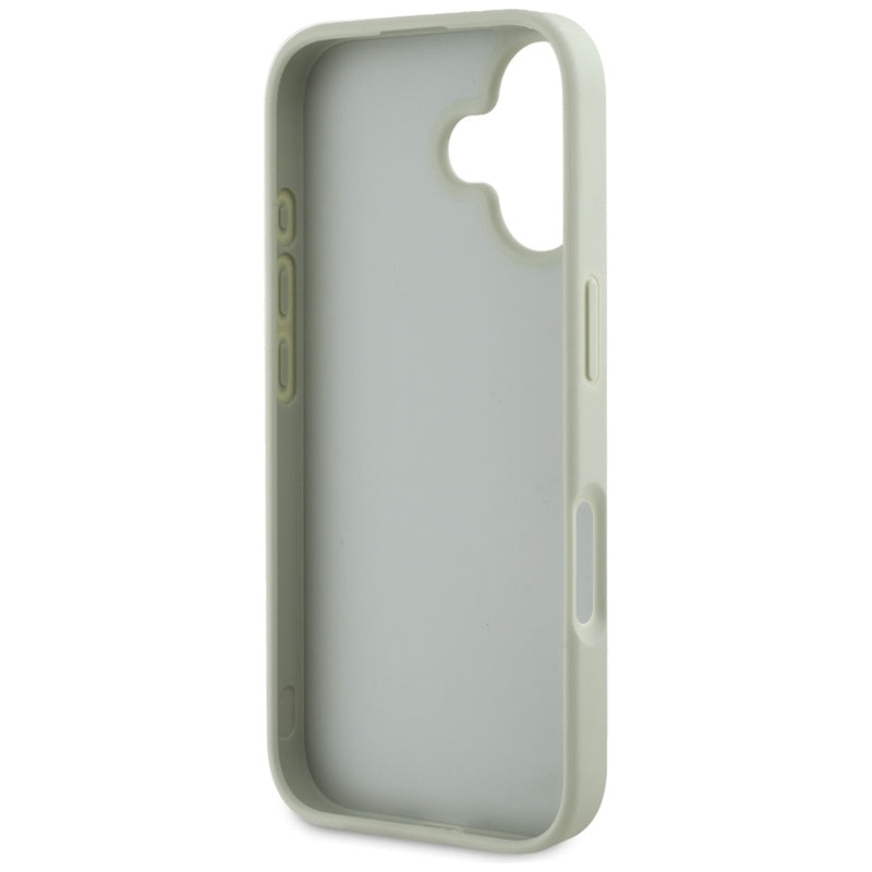 Guess Grained Big 4G Logo Small Classic Logo – dėklas iPhone 16 (žalias)