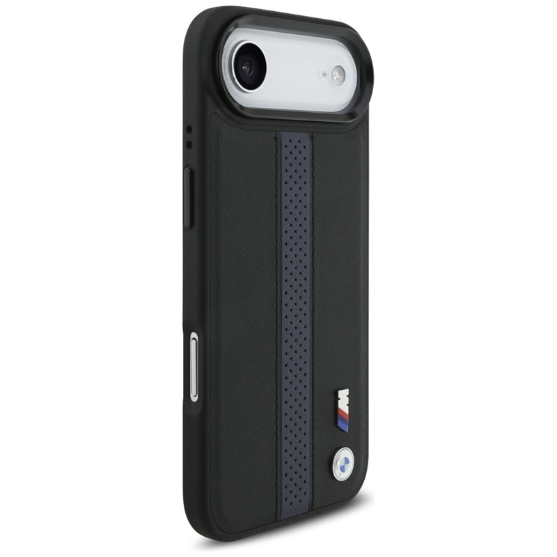 BMW M Perforated Stripe Logo MagSafe dėklas iPhone Air (mėlynas)