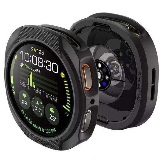 Spigen Liquid Air – Dėklas, skirtas Samsung Galaxy Watch 8 40 mm (Matinė juoda)