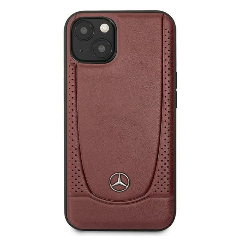 Mercedes Leather Urban – Dėklas skirtas iPhone 13 mini (raudonas)
