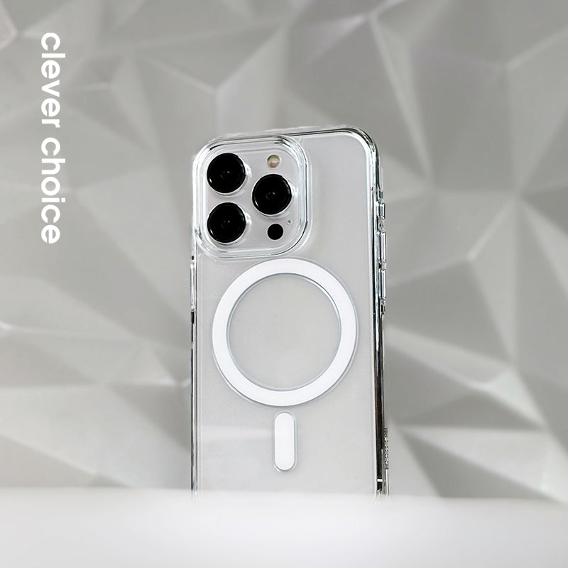 Crong Clear MAG Pro – „iPhone 16 Pro Max“ dėklas su MagSafe (skaidrus)