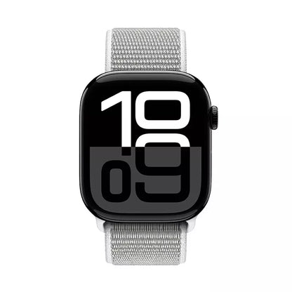 Crong Nylon - sportinis dirželis, skirtas „Apple Watch“ 44/45/46/49 mm (sidabro pilkas)