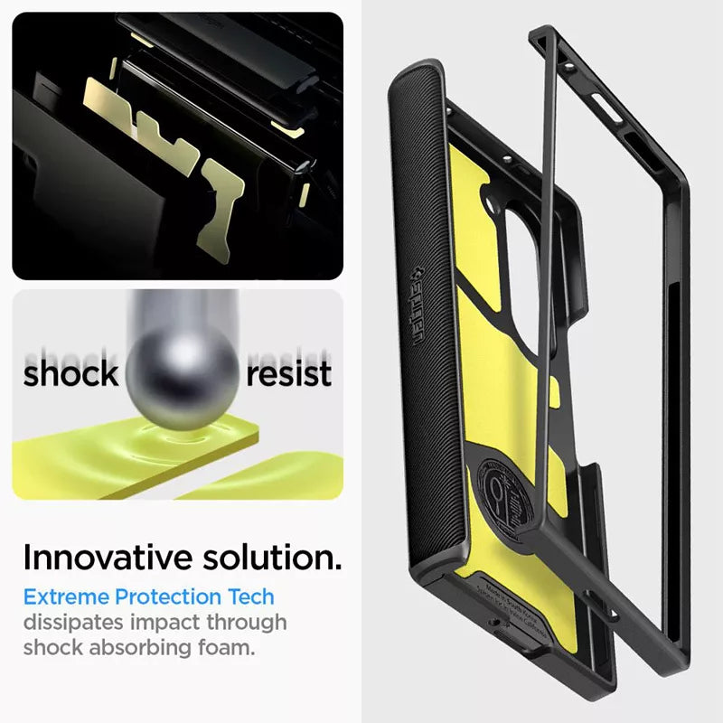 Spigen Slim Armor Pro – dėklas, skirtas „Samsung Galaxy Z Fold 6“ (juodas)