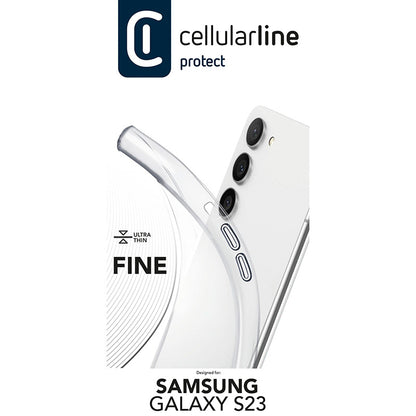 Cellularline Fine – dėklas, skirtas „Samsung Galaxy S23“ (permatomas)